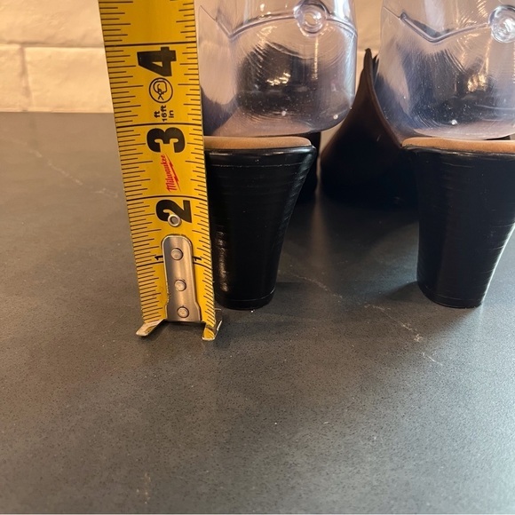 Onex sz 6 brown stretchy mules with crystal bling design - Picture 15 of 16